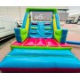 CASTILLO HINCHABLE TOBOGÁN ACUÁTICO CON PISCINA MULTICOLOR